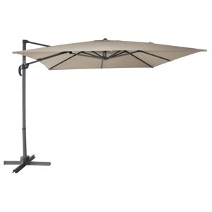 Závesný slnečník s podstavcom 270x270 cm Béžová