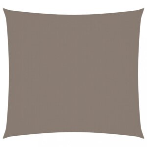 Tieniaca plachta štvorcová 6 x 6 m oxfordská látka Dekorhome Šedohnědá taupe