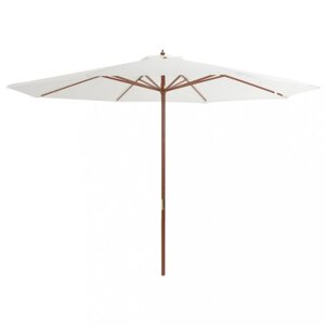 Slnečník Ø 350 cm látka / drevo Dekorhome
