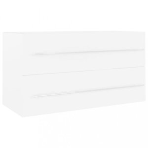Skrinka pod umývadlo 90 cm Dekorhome Bílá