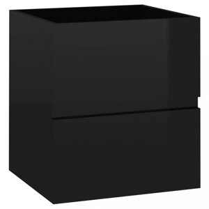 Skrinka pod umývadlo 41 cm Dekorhome Černá lesk