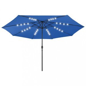 Záhradný slnečník s LED svetlami Ø 400 cm Dekorhome