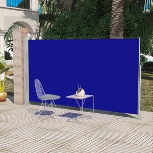 Zaťahovacia bočná markíza 180x300 cm Dekorhome Modrá