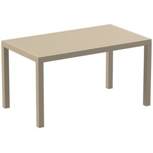 Záhradný stôl 140 cm Šedohnědá taupe