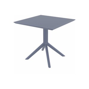 Záhradný stôl 80 cm Tmavě šedá