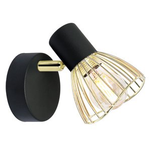 Nástenná lampa FLY Candellux Černá / zlatá
