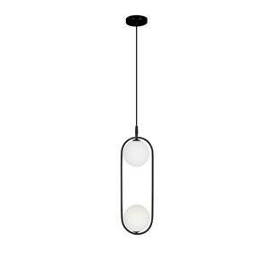Závesná lampa CORDEL 2xG9 Candellux Černá