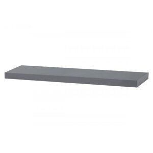 Nástenná polička P-005 80 cm Autronic Šedá lesk