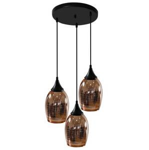 Závesná lampa MARINA 3xE27 Candellux Měděná