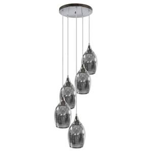 Závesná lampa MARINA 5xE27 Candellux Stříbrná