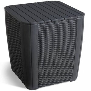 Záhradný stolík / úložný box Dekorhome