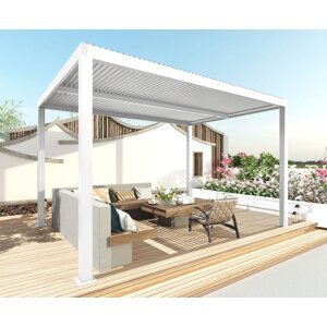 Bioklimatická záhradná pergola L46 3x3 m Bílá