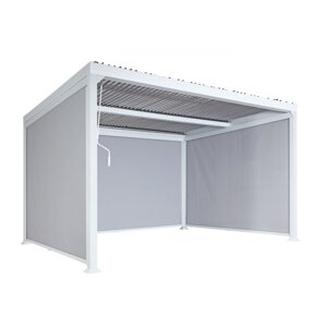 Bioklimatická pergola HWC-L41 3x3 so 3 bočnými stenami