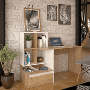 PC stôl s regálom NEREO NEW Tempo Kondela