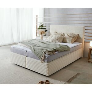 Boxspring posteľ Dream-Well 140x200 cm plyšový pružinový matrac