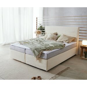 Boxspring posteľ Dream-Well 160x200 cm plyšový pružinový matrac