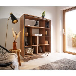 Skriňa Stonegrace 120x150 akácia prírodná 12 priehradiek kamenná dýha