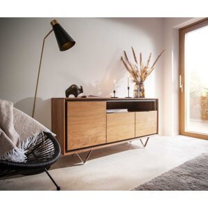 Komoda Stonegrace 145 cm akácia prírodná 3 dvierka 1 priehradka