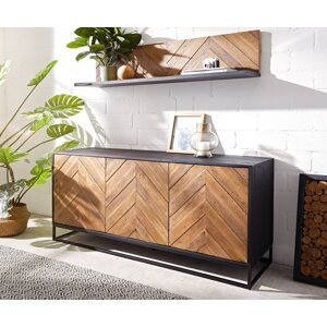 Komoda Famke 145 cm mango teak 3 dvierka