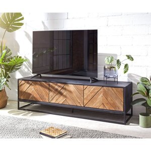 TV stolík Famke 145 cm mango teak 3 dvierka