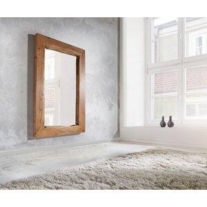 Nástenné zrkadlo Live Edge 135x85 cm akácia prírodný nepravidelný