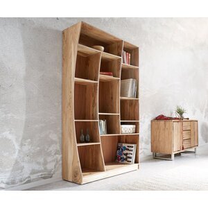 Regál Live Edge 121 cm akácia prírodná pravá