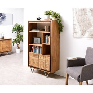 Skriňa Stonegrace 88 cm akácia prírodná 3D 2 dvierka