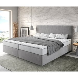 Boxspringová posteľ Dream-Well z mikrovlákna 200x200 cm s matracom