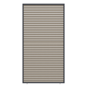 Sklápací hliníkový panel zatienenia pre bioklimatickú pergolu Rojaplast 130 cm
