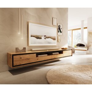 Stonegrace 240 cm TV stolík prírodný dub 2 dvierka 1 priehradka 2