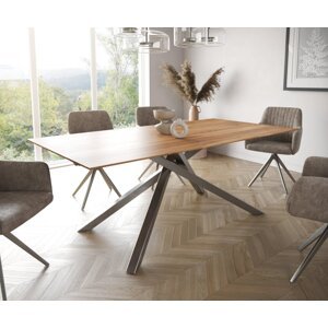 Jedálenský stôl Edge 200x100 cm prírodná akácia Swiss edge