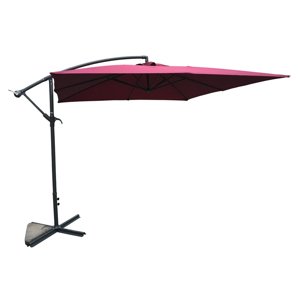 Slnečník kovový nepremokavý 8080 270x270cm Rojaplast Bordó