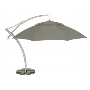 Závesný slnečník ø 420 cm Šedá