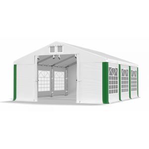 Záhradný párty stan 5x6m EKONOMY Bílá / zelená