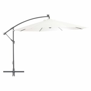 Konzolový slnečník s LED svetlami Ø 350 cm Dekorhome