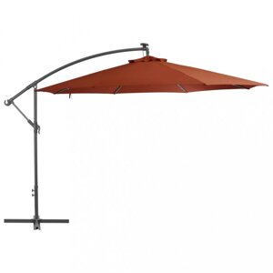 Konzolový slnečník s LED svetlami Ø 350 cm Dekorhome