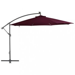 Konzolový slnečník s LED svetlami Ø 350 cm Dekorhome