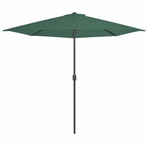 Polkruhový slnečník 300x150 cm Dekorhome Zelená