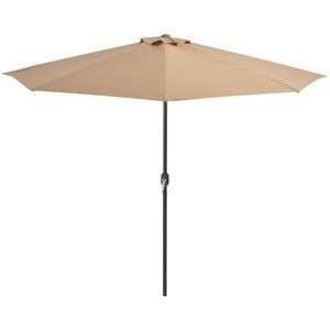 Polkruhový slnečník 300x150 cm Dekorhome Šedohnědá taupe
