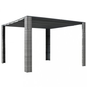 Altánok s posuvnou strechou 3x3x2 m Dekorhome