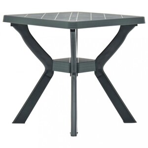 Záhradný bistro stolík plast Dekorhome Zelená