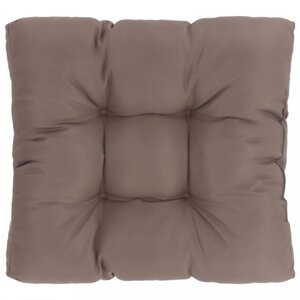 Vodeodolná poduška na sedák 80x80 cm Dekorhome Šedohnědá taupe