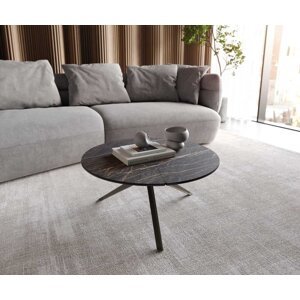Konferenčný stolík Delron 70x70 cm keramický Laminam®Noir Desir