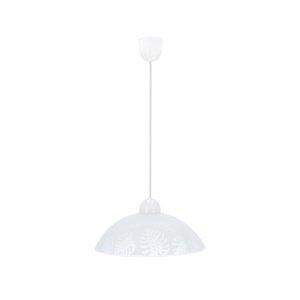 Závesná lampa Alcara 1x60W E27 tienidlo biele so vzorom