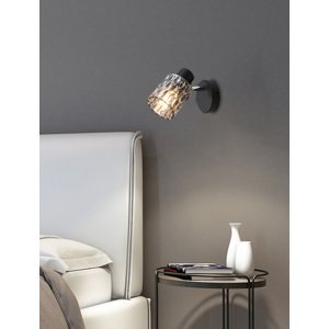 Nástenná lampa Bill Lamp čierna 1x40W E27 dymové tienidlo