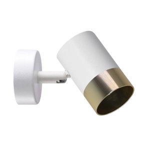 NÁSTENNÁ LAMPA TOBI BIELA 1X15W GU10 TIENIDLO BIELA+ZLATÁ
