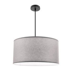 Závesná lampa SHANTI čierna 1x40W E27 tienidlo sivá