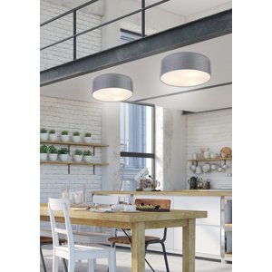 Okrúhla stropná lampa svetlosivá 3x40W E27 40cm Kioto