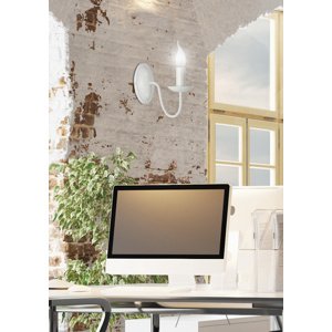 Nástenná lampa 1X40W E14 krémová BELLAGIO