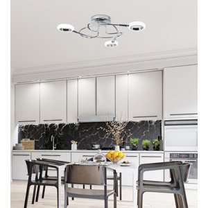 Stropné svietidlo plafond 3X4W LED chróm 3000K AURELION